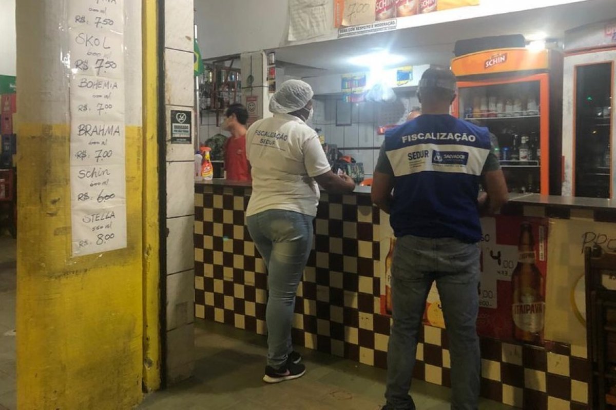 Força-Tarefa em Salvador interdita seis bares no fim de semana