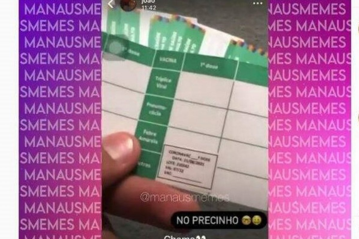 Vídeo: Polícia investiga vídeo de homem supostamente vendendo comprovante de vacinação em Manaus