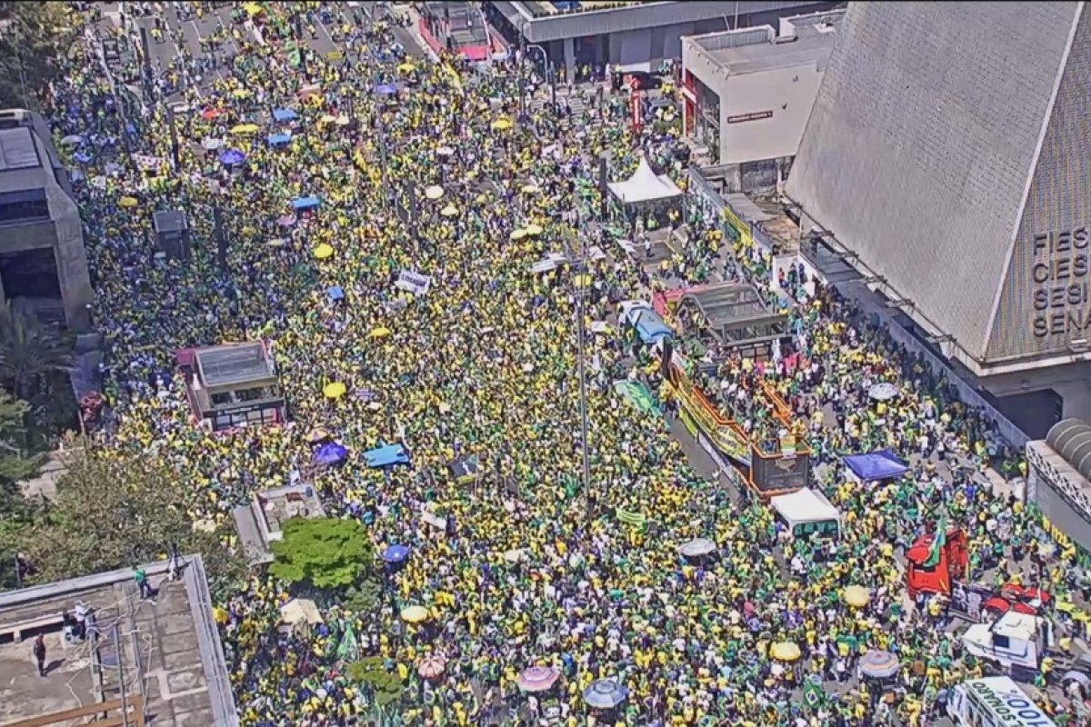 Concentrações de apoiadores de Bolsonaro são maiores em frente ao Masp e Fiesp 