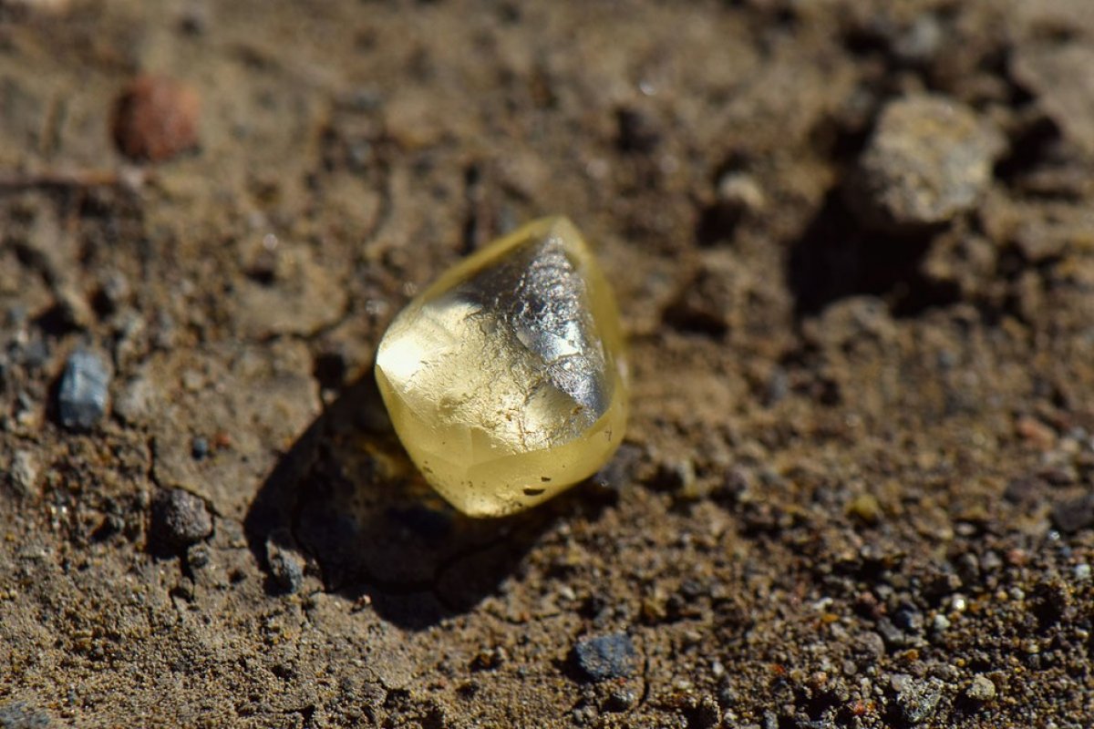 Mulher encontra diamante amarelo de 4,36 quilates em parque estadual nos EUA