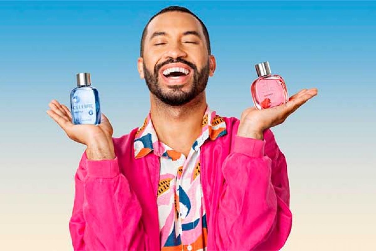 Gil do Vigor apresenta as fragrâncias Celebre de O Boticário 