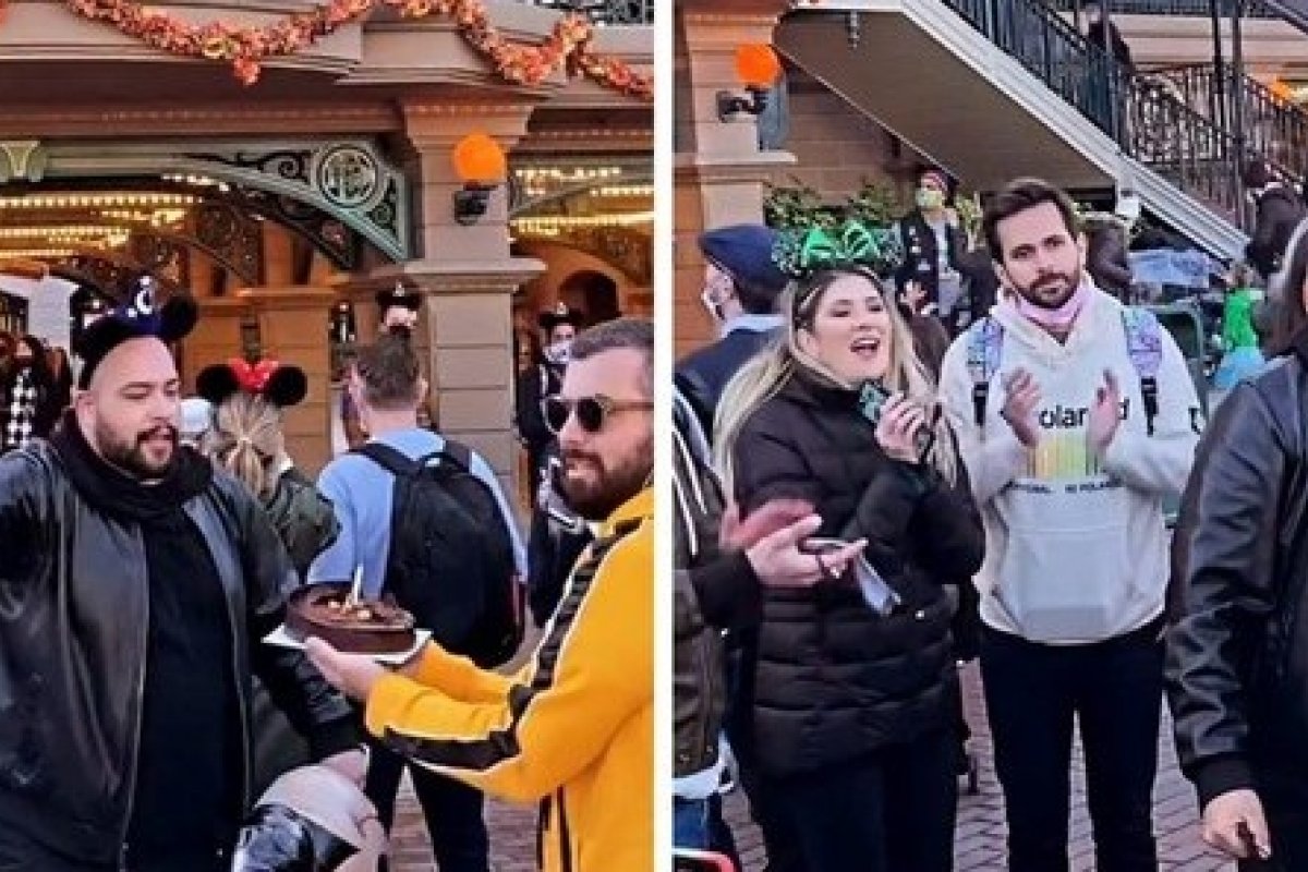 Tiago Abravanel celebra aniversário de 34 anos na Disney! 