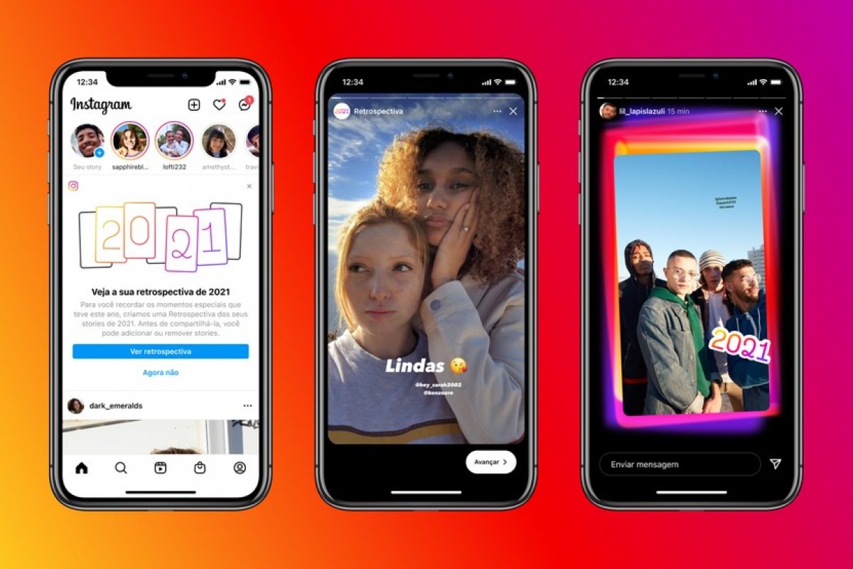 Instagram e Facebook lançam recursos para usuários criarem retrospectivas de 2021