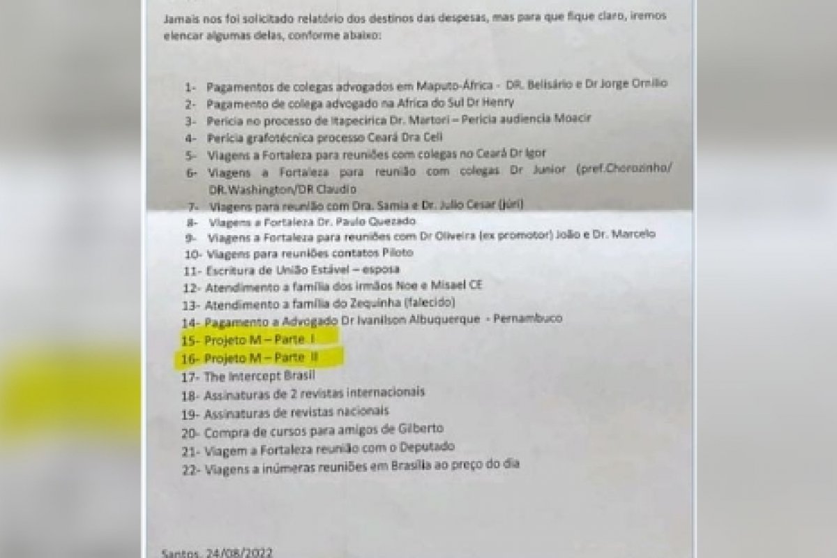 [Documentos encontrados pela PF indicam que site The Intercept Brasil recebeu pagamentos do PCC]