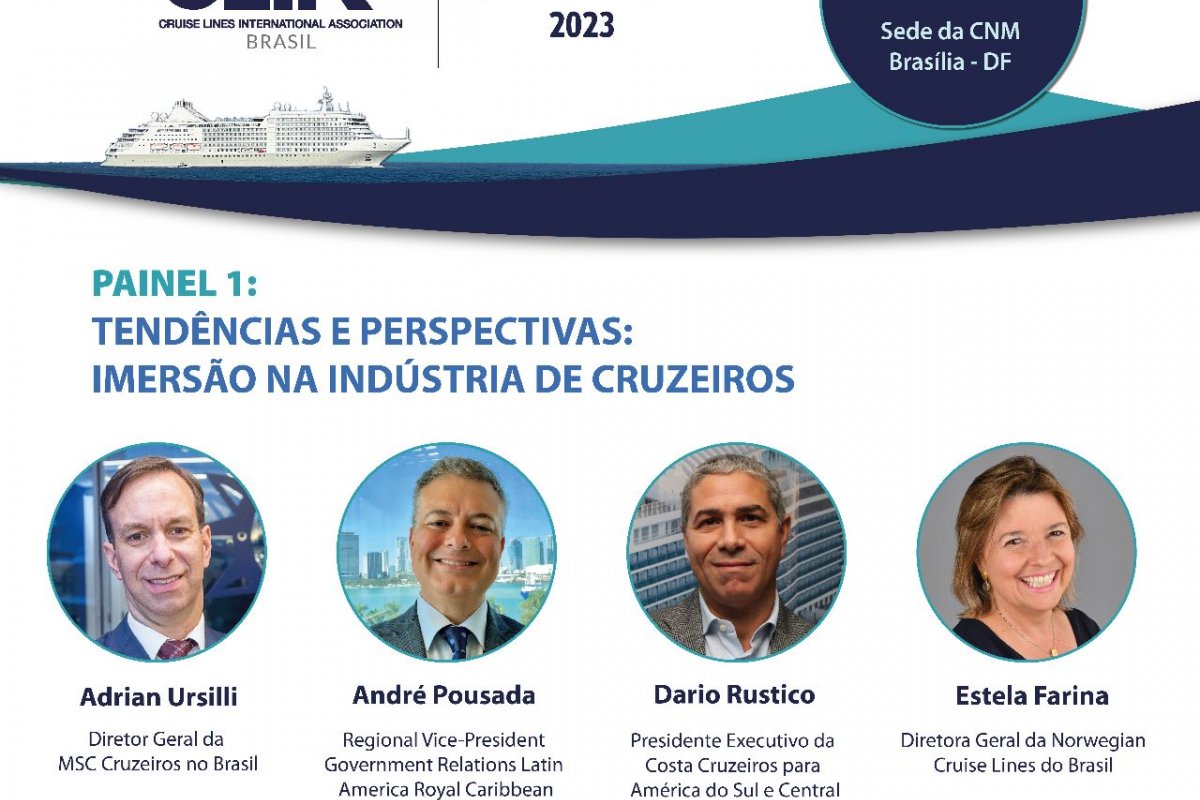 [Líderes da MSC, Costa, NCL e Royal Caribbean integrarão painel do 5º Fórum CLIA Brasil 2023!]