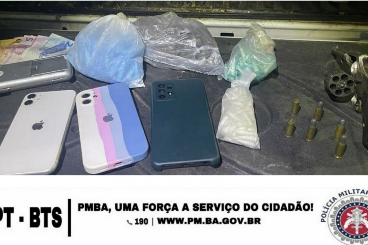 [Homem é preso com arma de fogo e drogas pela PM no Uruguai]