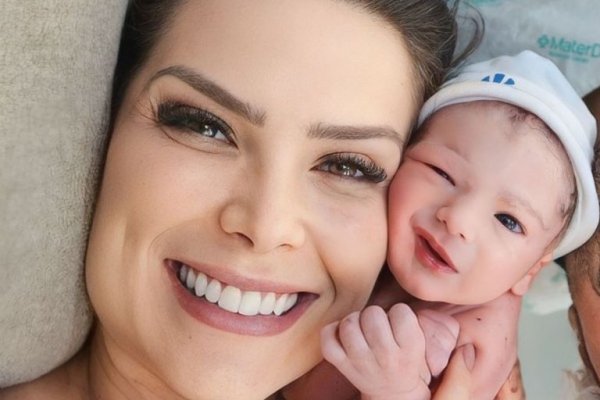 [Nasce Ravi, filho da Miss Brasil Débora Lyra e Gabriel Gava]