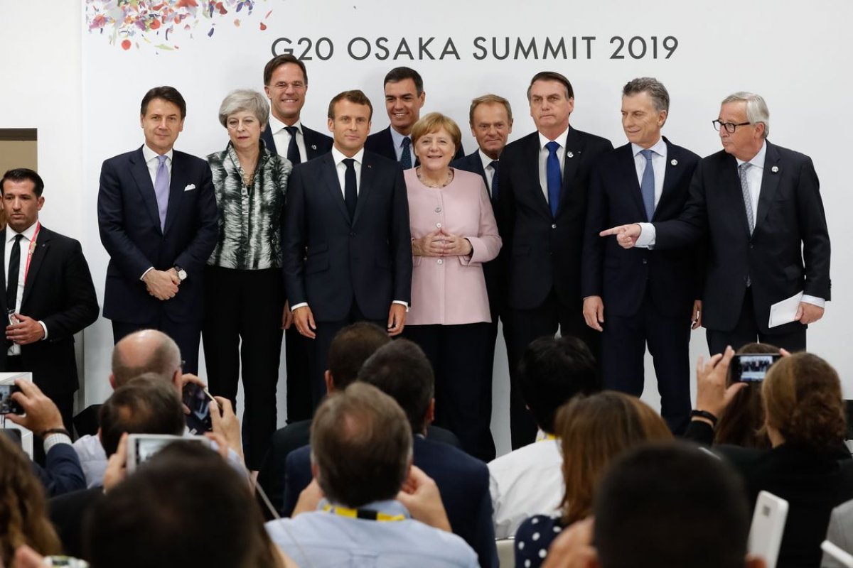 [Líderes mundiais anunciam em Osaka acordo do clima 19+1]