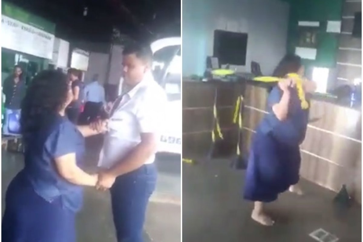 Veja Vídeo: Mulher agride e ameaça funcionário de rodoviária no MT: [Veja Vídeo: Mulher agride e ameaça funcionário de rodoviária no MT: