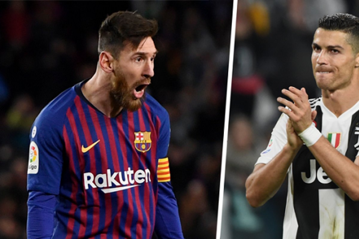 Pela primeira vez Messi e Cristiano Ronaldo se enfrentam ...