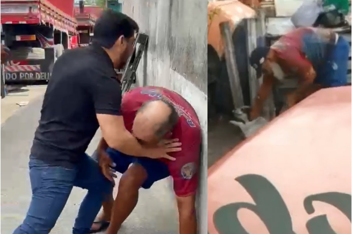 [ Vídeo: Ex-deputado Marcell Moraes dá pontapé em homem que agrediu cachorro]