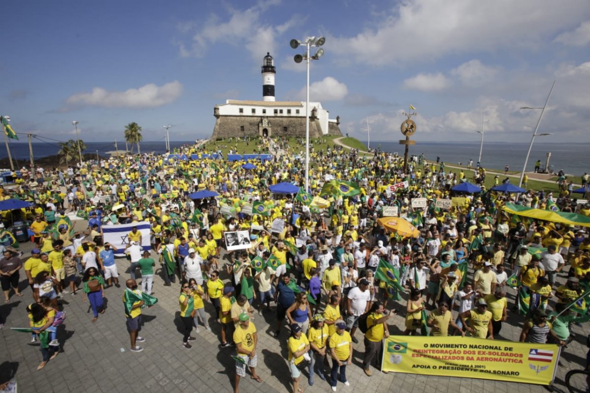 [Grupo pró-Bolsonaro faz ato no Farol da Barra neste domingo ]
