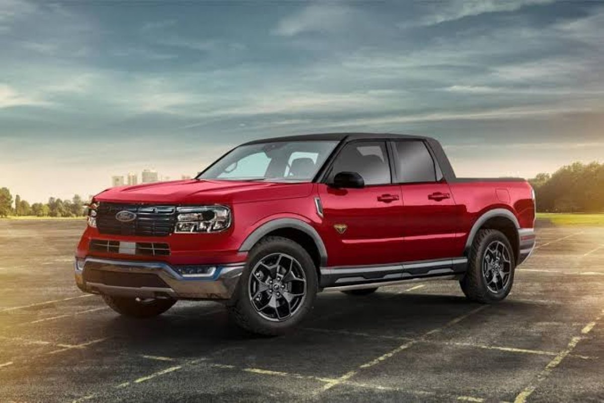 Pickup Maverick é fotografada sem disfarces nos EUA Autos Farol da