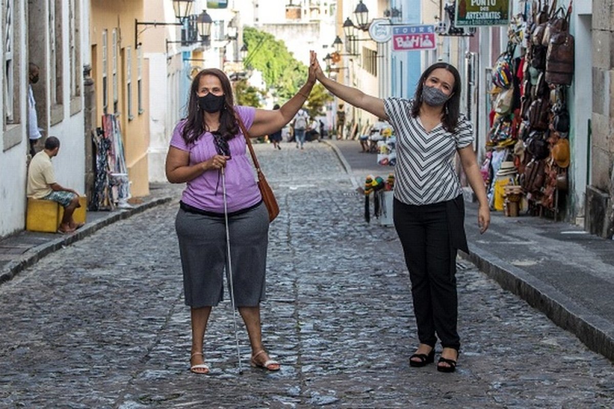 ['Salvador Pra Cego Ver': projeto usa audiodescrição para que pessoas com deficiência visual conheçam a cidade  ]
