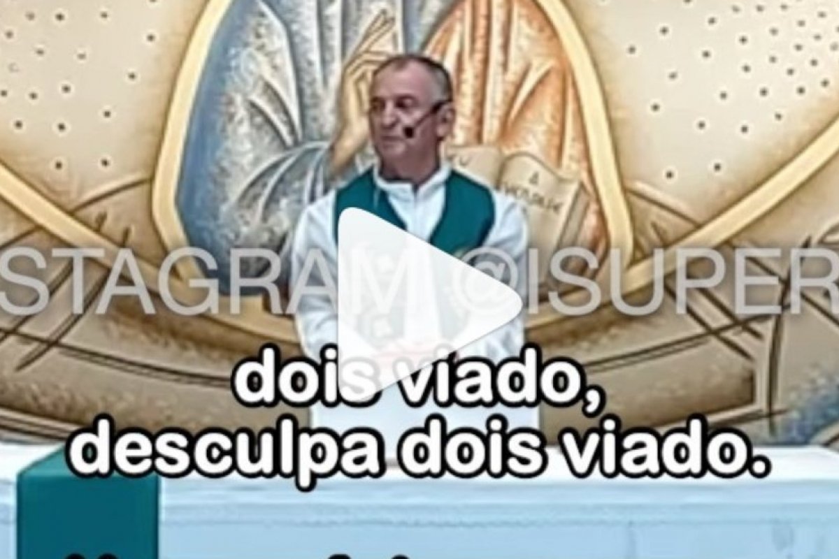 [Veja vídeo! Padre xinga repórter da TV Globo de “viadinho” durante missa]