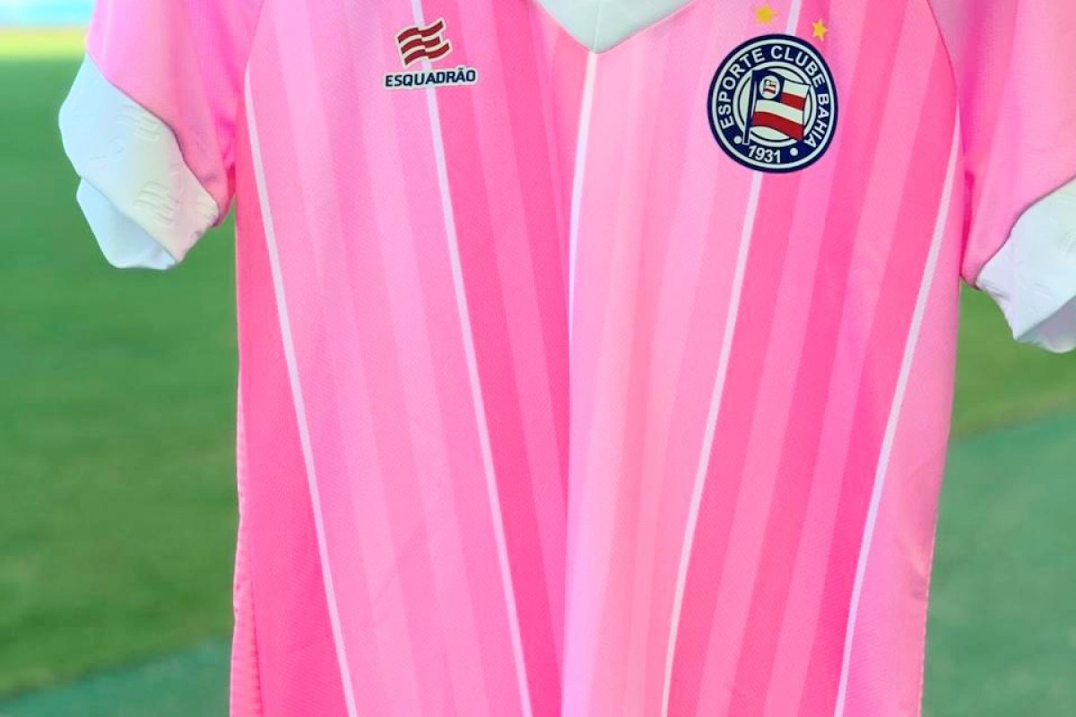 camisa do bahia rosa feminina